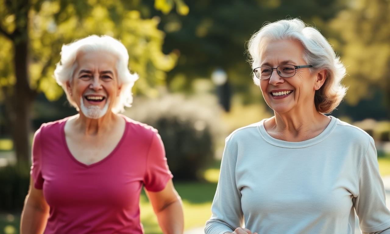 Active couple enjoying nerve health